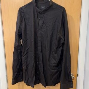Armani Exchange Black Shirt Jacket